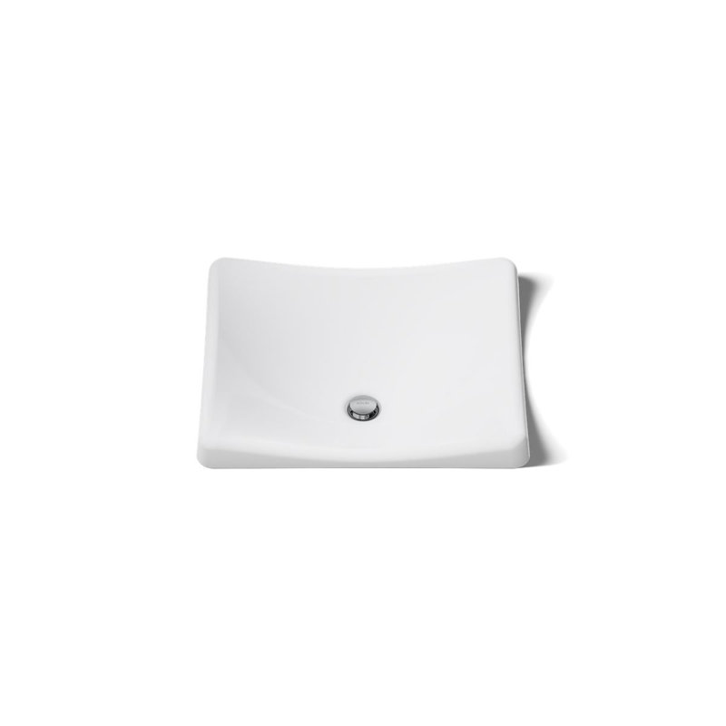 DemiLav Metal Specialty Vessel Bathroom Sink, White