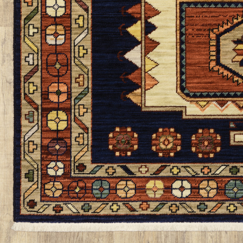 Oaklynn Performance Oriental Indoor Rug, Rectangle 6'7" x 9'6"