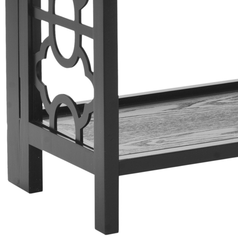 Étagère à livres l 42,5 "x H 33,5" Brontie, Noir, (3 tablettes) H 42 po x l 33 po x P 13 po