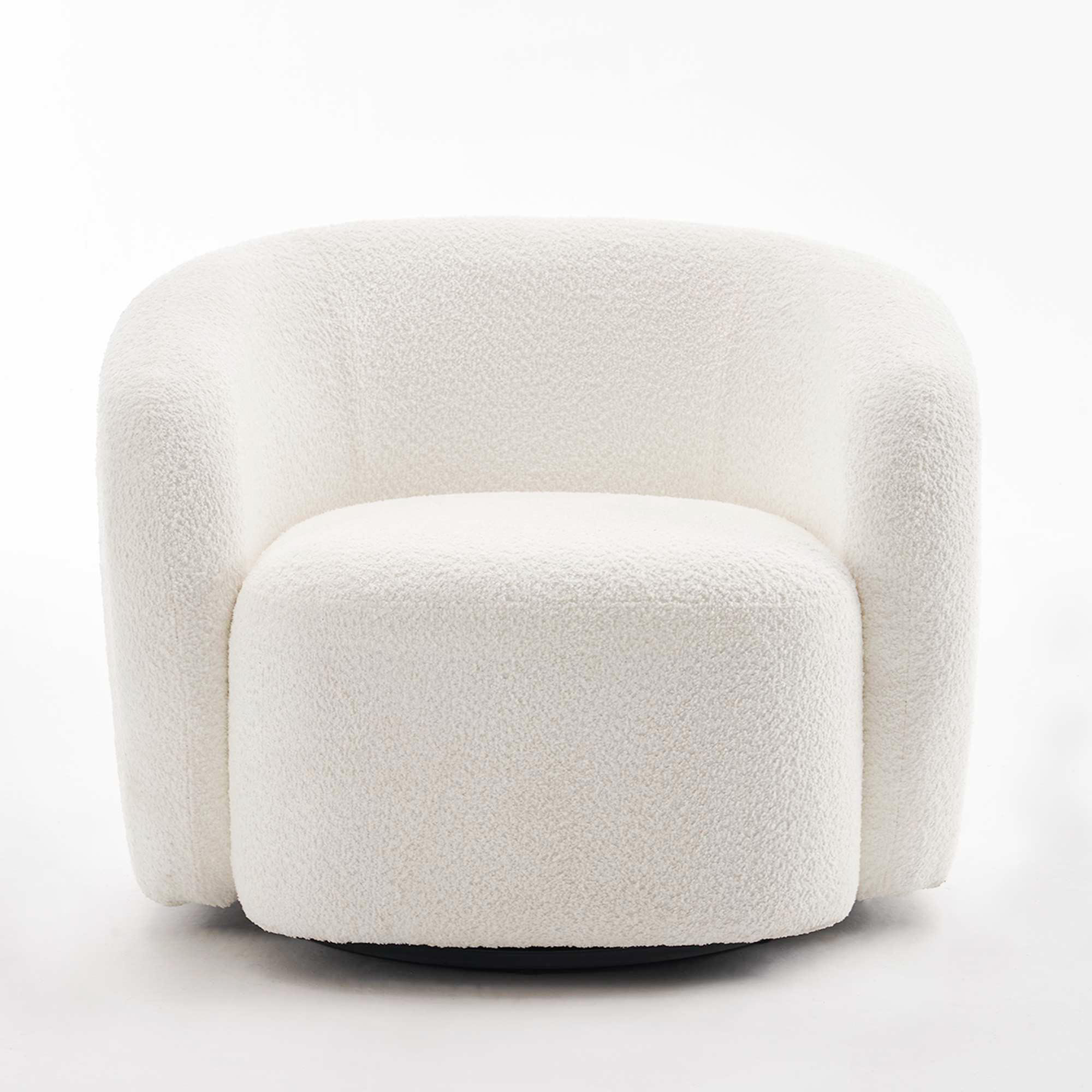 Brayden Studio® Coheman Upholstered Swivel Accent Chairs, Boucle Swivel 