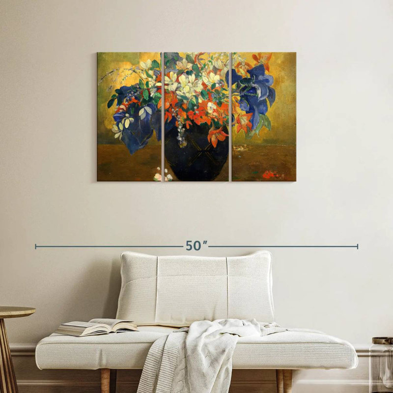 Harnek un vase de fleurs 1896, H 24 po x l 38 po