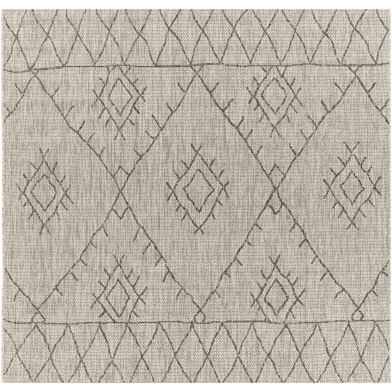 Hongming Southwestern Indoor / Outdoor Rug, Round 7'10"