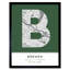 Bremen City Map Bremen Green - Single Picture Frame Typography