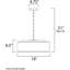 Luminaire suspendu cylindrique à 3 lumières Jessalyn