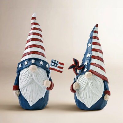Patriotic Gnome Sculpture