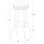 Tabouret de bar pivotant en métal blanc Midge (ensemble de 2)