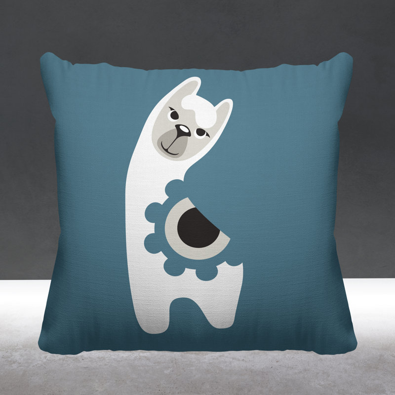 Coussin Inkie, 17 po x 17 po, Ardoise, Carré