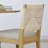 Solid Wood Woven Rope Dining Chairs