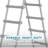 Bestway Flowclear 52 Inch Heavy Duty Metal A Frame Above Ground Pool Ladder