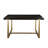 Aarsh Oak Metal Base Dining Table