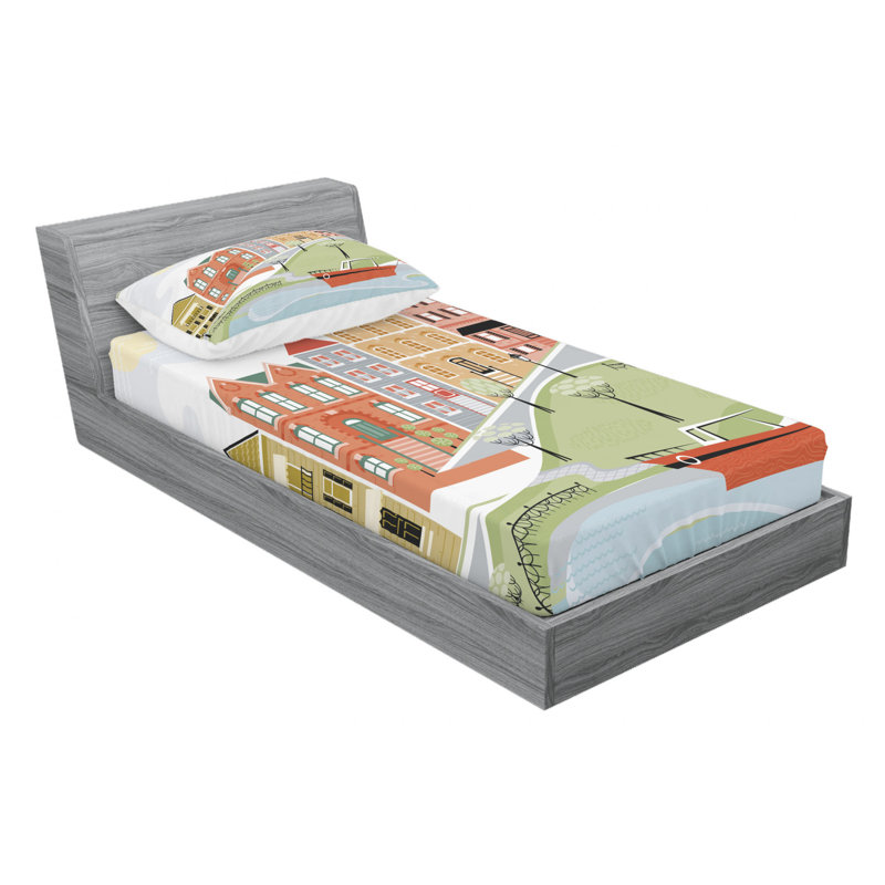 Microfiber Sheet Set, Twin XL Sheet Set with Fitted Sheet