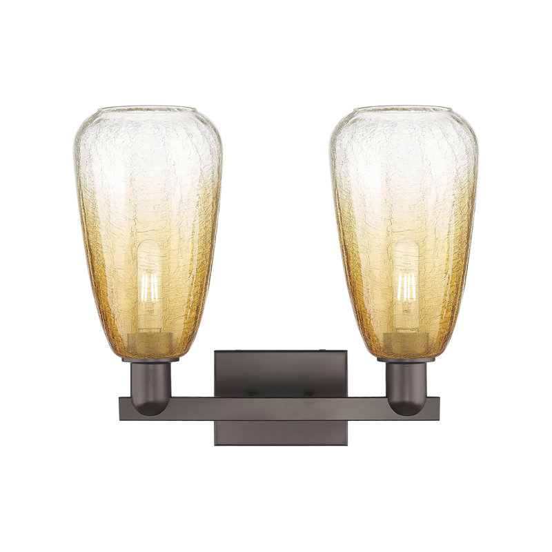 Éclairage pour meuble-lavabo Brookhaven - noir mat - noir mat, Clear; Yellow / Oil Rubbed Bronze