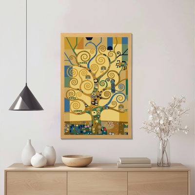 Arbre de vie, art abstrait sur toile tendue sur toile, ensemble de 1