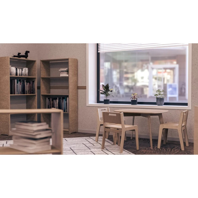 Table de groupe ovale