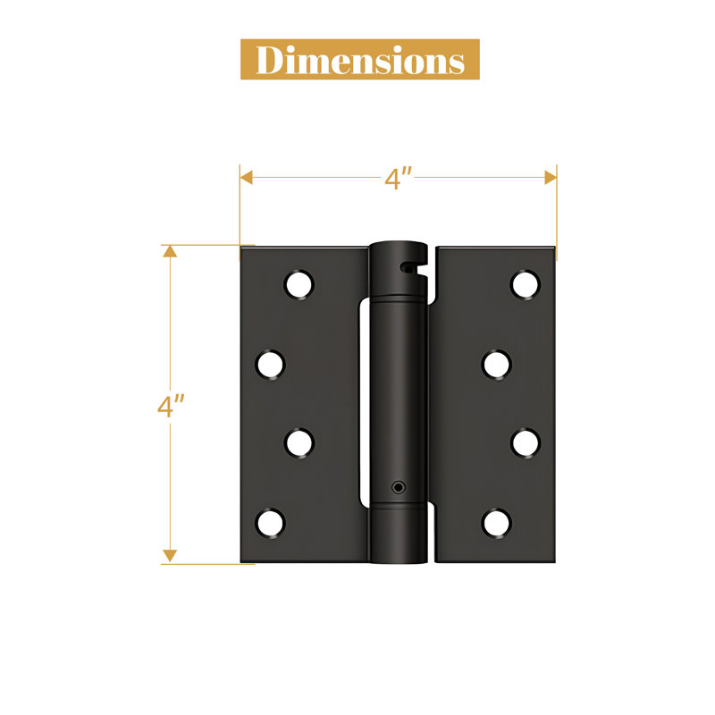 64'' x 64'' Steel Surface Mount Hinge, Oil Rubbed Bronze