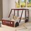 Lit plateforme simple en forme de voiture Fun Play Design pour enfants, garçons, filles, adolescents