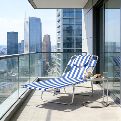 Handy Folding Bed,Outdoor Chaise Lounge Chair,Adjustable Back Tanning Chair