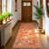 Groner Large Flower Living Room Rug Washable Bedroom Rug Non-Slip Colorful Vintage Accent Floor Carpet For Home Decor