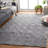 Ebony Hand Tufted Wool Pile Geometric Rug-1506082571