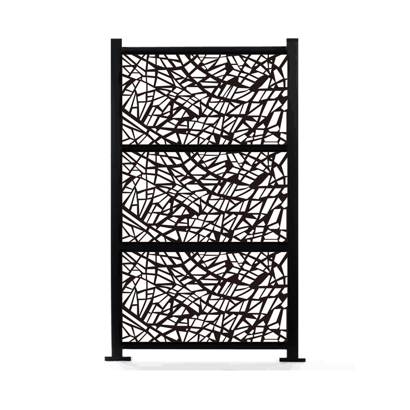 75.6'' H x 51.6'' W Black Fencing