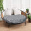 Decorative Indoor Outdoor Waterproof Round Cushion Cover, Patio Bar Stool UV Resistant Seat Cover-1926100321