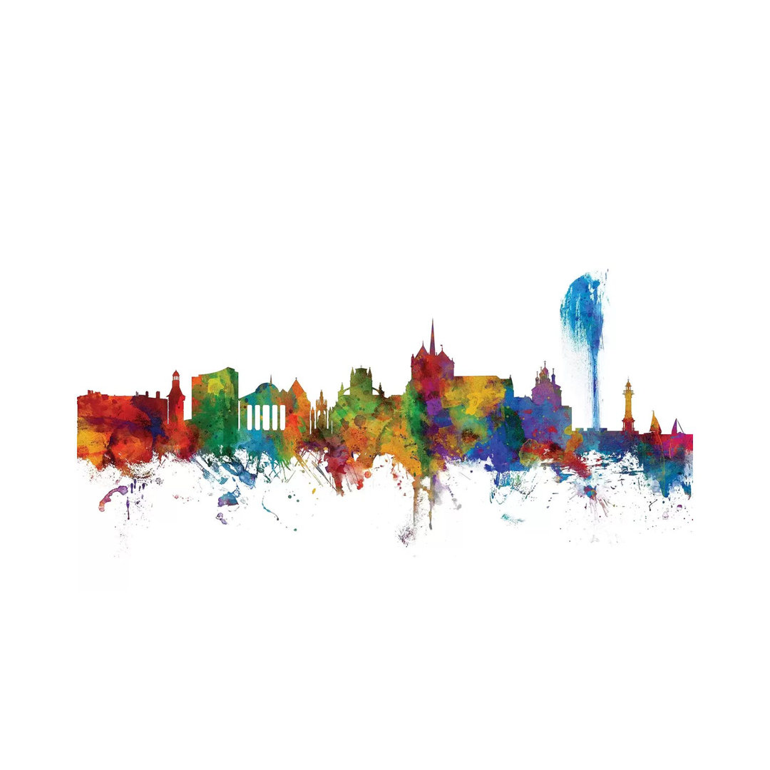 Geneva, Switzerland Skyline by Michael Tompsett - Wrapped Canvas Gallery-Wrapped Canvas Giclée