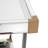 Serrina 18'' Glass Top Console Table