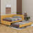 Full Size Upholstered Daybed With Trundle-2114497029