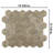 Llama 2" Hex 11-1/8 " x 12-5/8 " Porcelain Mosaic Floor and Wall Tile-99026665
