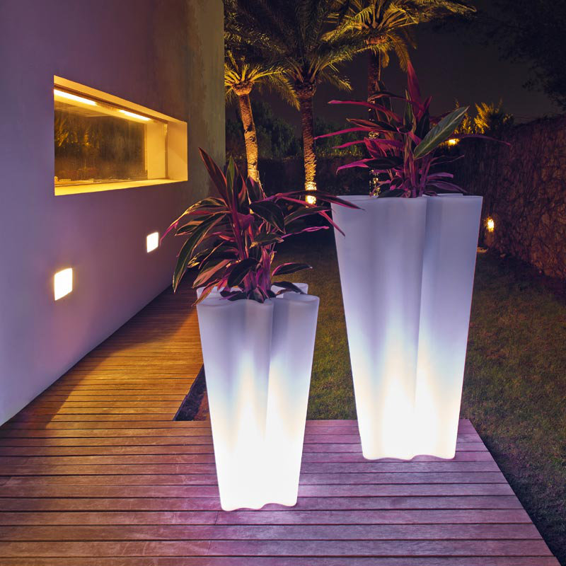 Bye-Bye Resin Pot Planter, 27.5" H x 17" W x 16.25" D