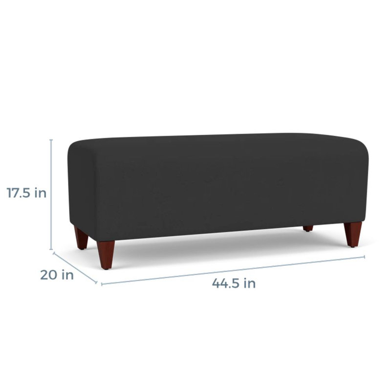 Banc de réception Siena, Acajou, Graphite portes ouvertes