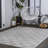 Bailidh Neutral Diamond Trellis Light Gray Indoor/Outdoor Rug-1634566202