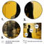 «Black and Yellow Fashion Woman Solitude II», art mural mode-1827973471-1827973460