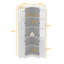 Garde-manger d'angle 78,9 "H