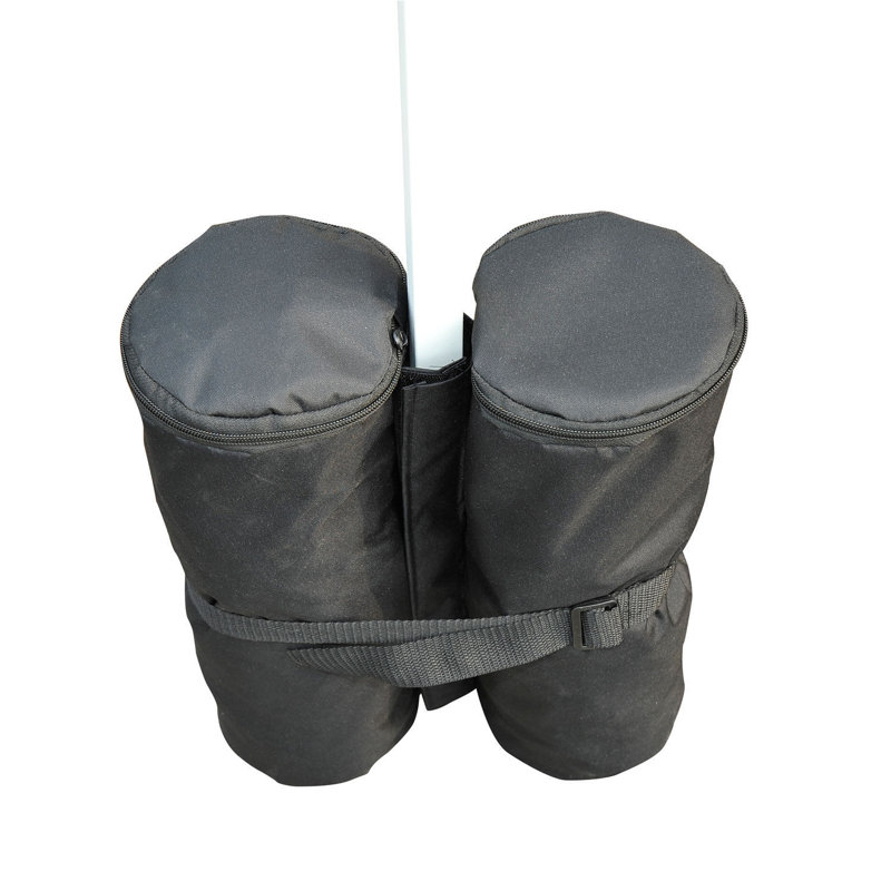 Black Heavy-Duty Polyester Canopy Weight Bags Set of 4