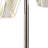 Spark 23 Inch Table Lamp, 2 Cylindrical Acrylic Shades, Bright Nickel Silver Finish