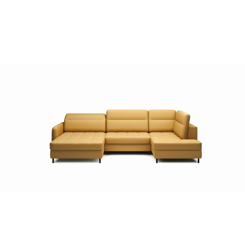 Mela 5 Seater Sofa Bed, Left Hand Facing, Yellow