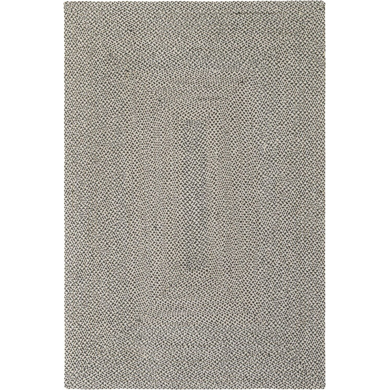 Tapis contemporain Aideen - gris, Rectangle 6 pi 1 po x 9 pi