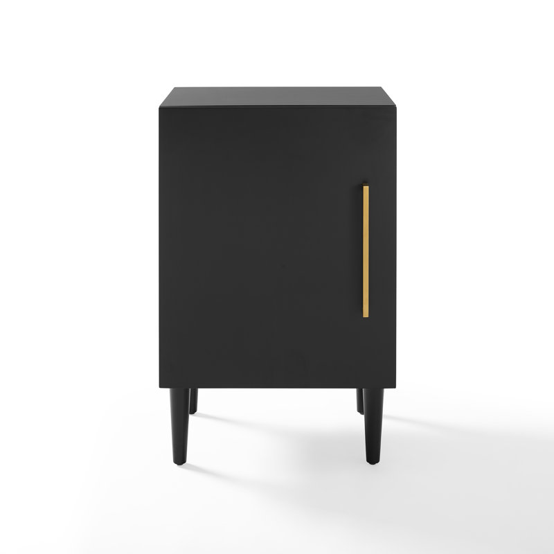 Ayinde 33.5'' H Media Shelves, Matte Black