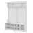 Modern Hallway Hall Tree With Metal Hooks And Storage Space-1388172696