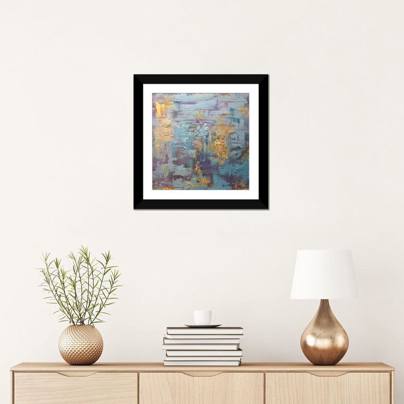 «Swiger The Moon», reproduction sur toile, Papier d'art encadré noir, H 16 po x l 16 po x P 1 po, Blanc