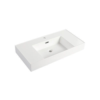 36 Resin Basin For Bathroom Vanity  Elegant Longlasting Sink Longlasting Quality