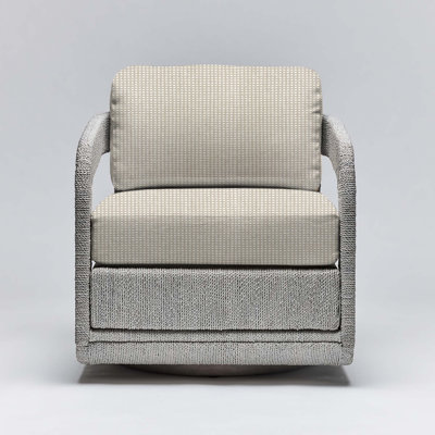 Fauteuil pivotant en cuir 27,5 po Harbour