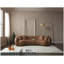 Canapé modulaire 102 pouces à 5 places Boucle, canapé demi-lune moderne de style Mid-Century brun-129417807