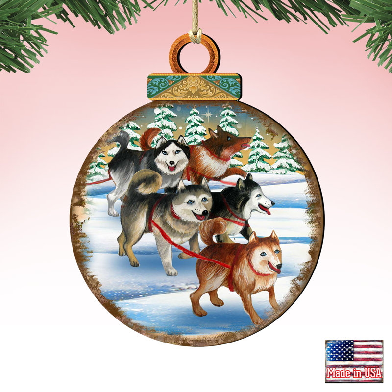 Ornement boule Tidaholm Huskies