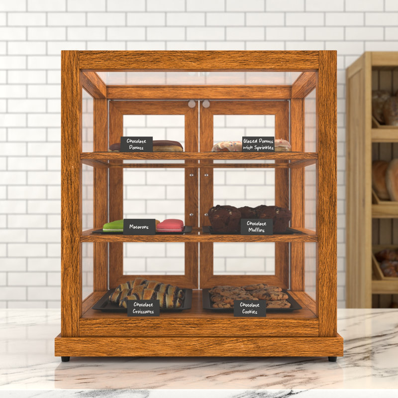 25 po Présentoir de boulangerie Artisan, Marron clair