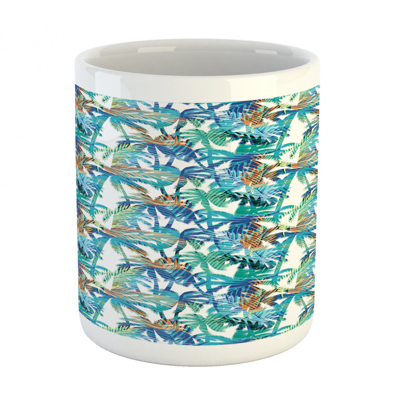 Grande tasse à café palm leaf