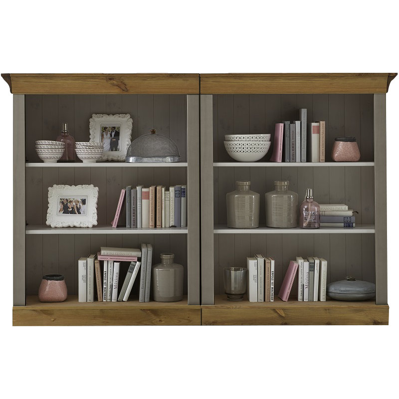 Kelly Bookcase, Stained and varnished Grey/Brown