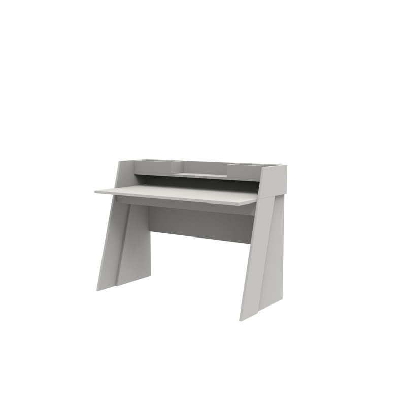 Tracee Geometric Writing Desk, White