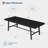86.6" Industrial Dining Table for 8-10 – Large Kitchen Table with Metal Frame, Rectangular Counter-794650257